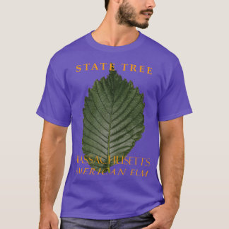 Camiseta Árvore do Território de Massachusetts - O Olmo Ame