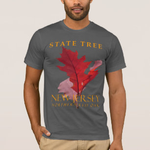 Camiseta Árvore do Território de Nova Jersey O Carvalho Ver