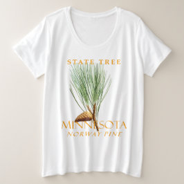 Camiseta Árvore do Território do Minnesota O Pinheiro da No