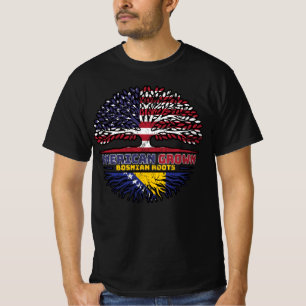 Camiseta Árvore dos Estados Unidos da América da Bósnia e H