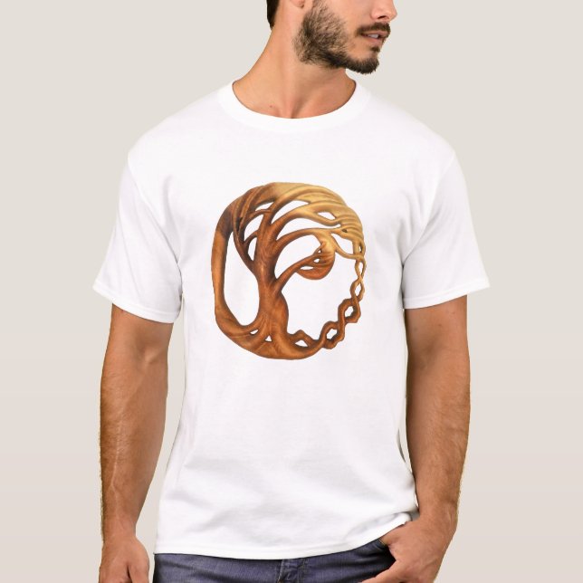Camiseta Árvore e madeira de lua em árvore (Frente)