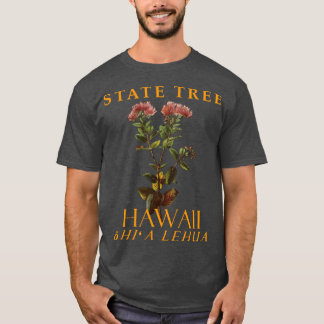 Camiseta Árvore endêmica de Lehua no território do Havaí