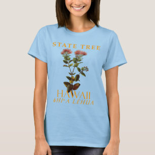 Camiseta Árvore endêmica do território do Havaí Lehua