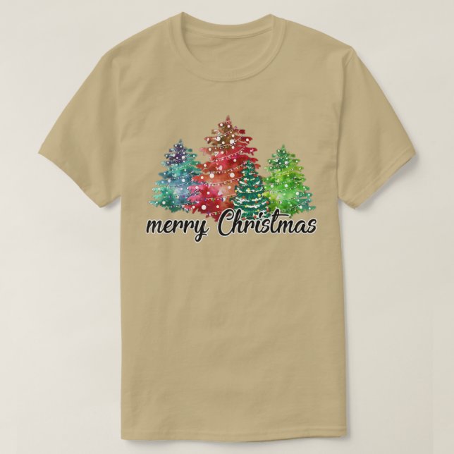 Camiseta Árvore engraçada da família de pijama Natal custo (Frente do Design)