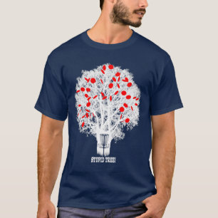 Camiseta Árvore Estúpida de Golfe de Disco Engraçada Gol Fr