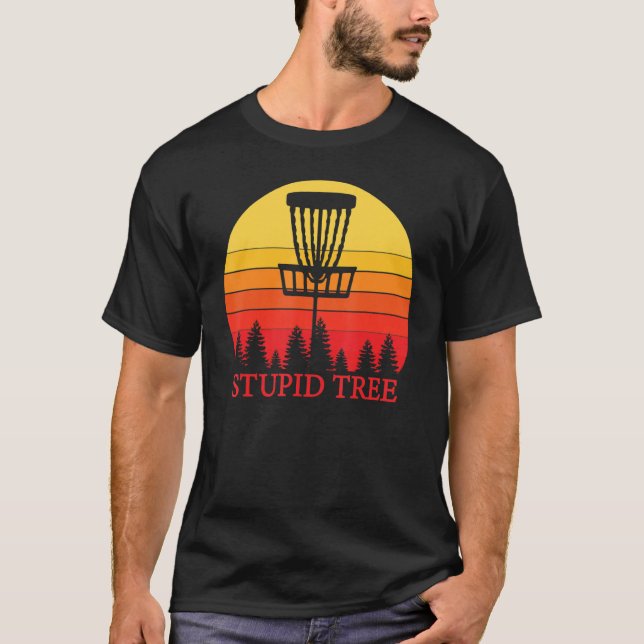 Camiseta Árvore estúpida disco voador golfe Frisbee hobby (Frente)