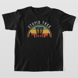 Camiseta Árvore Estúpida do Golf de Disco Engraçado