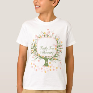 Camiseta Árvore Familiar Brilhante