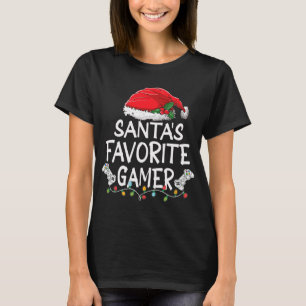 Camiseta Árvore favorita de Natal para jogadores