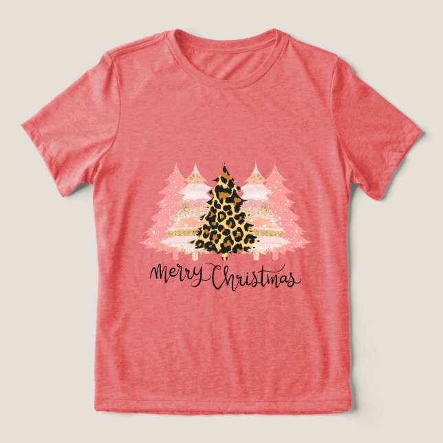 Camiseta Árvore Feliz de Natal (Design frontal)