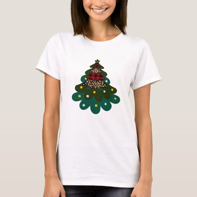 Camiseta Árvore Feliz de Natal (Frente)