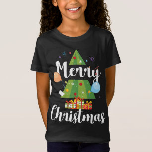 Camiseta Árvore Feliz de Natal Tee Engraçado Árvore de Nata