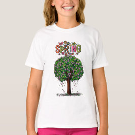 Camiseta Árvore Florindo na Primavera Gráfica Artística