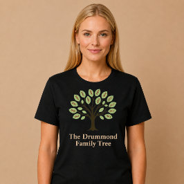 Camiseta Árvore Genealógica Com Anos de Nascimento