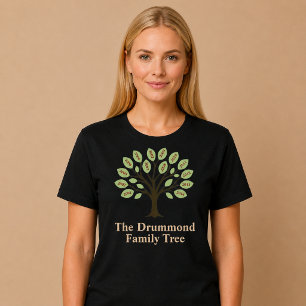 Camiseta Árvore Genealógica Com Anos de Nascimento