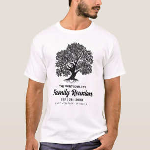 Camiseta Árvore Genealógica Rústica Reunião de Família Pers