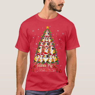 Camiseta Árvore Guiné Pig Natal Guiné Pig Natal Pig Natal