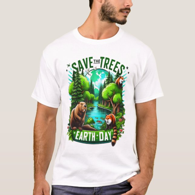 Camiseta Árvore Hino Dia da Terra (Frente)