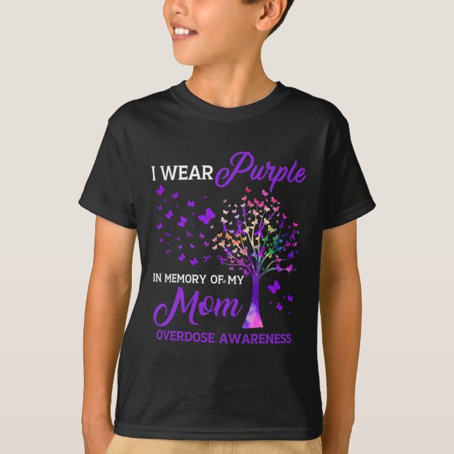 Camiseta Árvore I Veste Memória Roxa Dos Awarenes De Sobred (Frente)