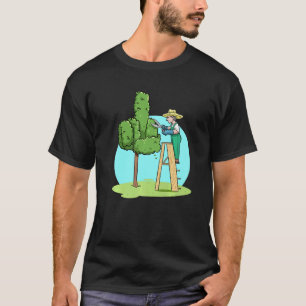 Camiseta Árvore Jardineira Árvore De Dedo Médio Ga