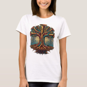 Camiseta Árvore Musical do Som Amante da Música Arte