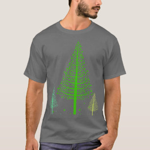 Camiseta Árvore Natal Artista Engraçado Abstrato Art Feriad