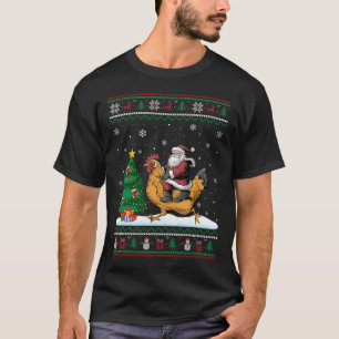 Camiseta Árvore Natal Feia Luz Papais noeis Xmas Pintinho A