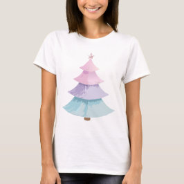 Camiseta Árvore Natal Pastel