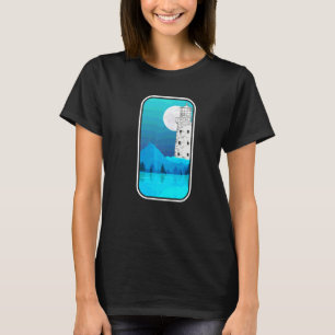Camiseta Árvore Natureza Luar Náutica Lua Cheia Luz do Mar