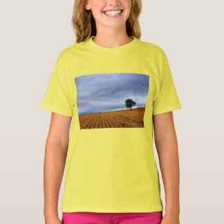 Camiseta Árvore num campo de trigo