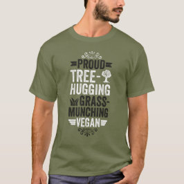 Camiseta Árvore orgulhosa abraçando o vegano