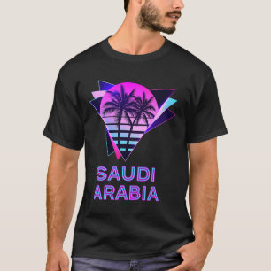 Camiseta Árvore Palm da Arábia Saudita dos anos 80 Retro So