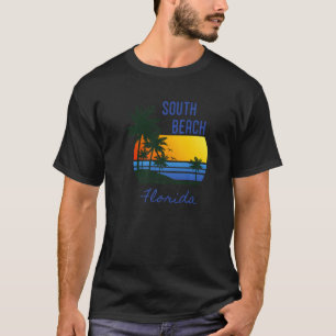 Camiseta Árvore Palm de Praia da South Beach