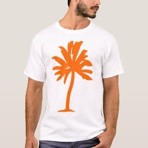 Camiseta Árvore Palm - Laranja