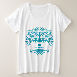 Camiseta Árvore Personalizada da Família de Reunião da Famí