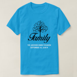 Camiseta Árvore personalizável de reunião de família