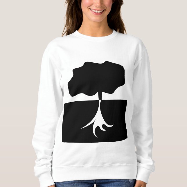 Camiseta Árvore Preto e Branco Árvore (Frente)