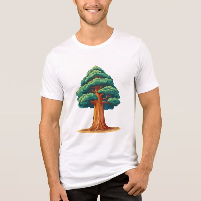 Camiseta árvore Sequoiadendron giganteum (Frente)