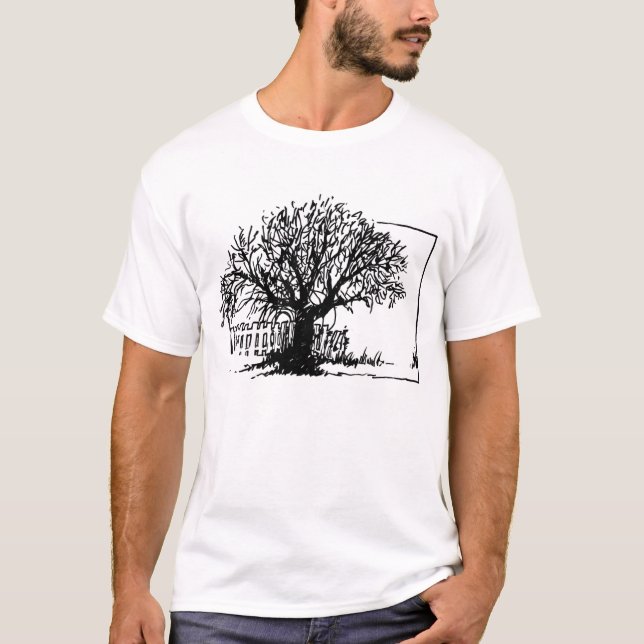 Camiseta Árvore solitária (Frente)
