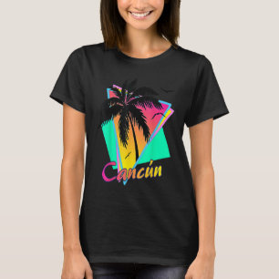 Camiseta Árvore Tropical Summer Palm de Cancun México, 80s
