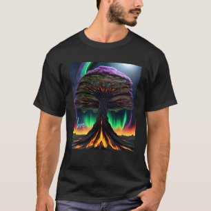 Camiseta Árvore Vibrante e Bonita A Beleza Da Natureza 6