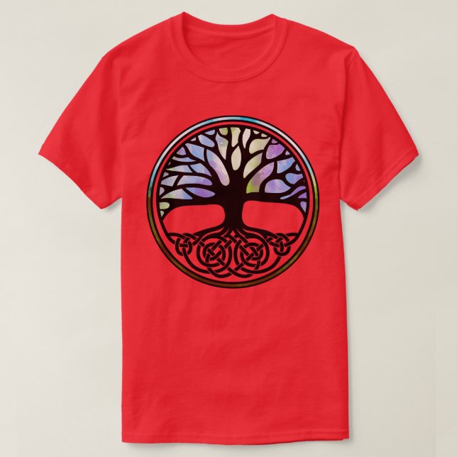 Camiseta Árvore viva Yggdrasil 2 (Frente do Design)