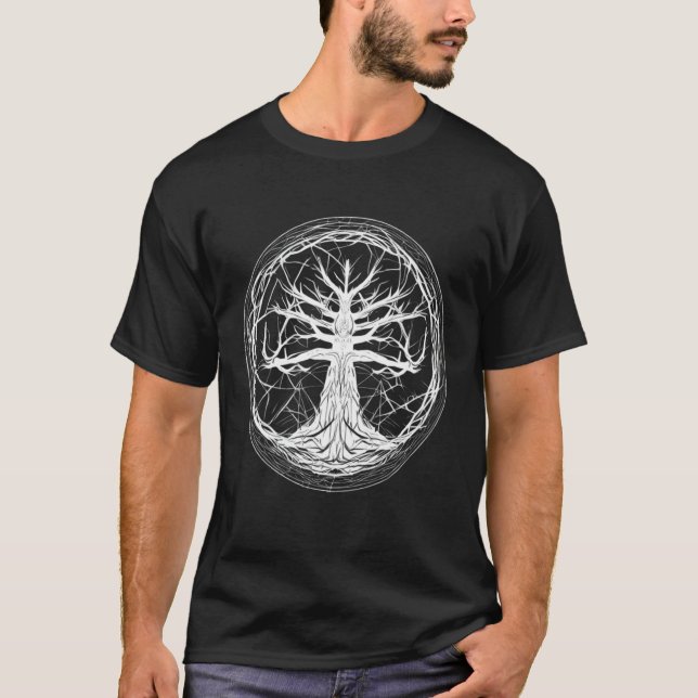 Camiseta Árvore Whimsical Life Yggdrasil 3 (Frente)