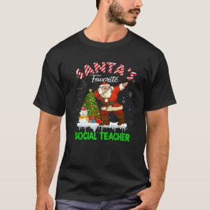 Camiseta Árvore Xmas de Professores Sociais Favoritos de P