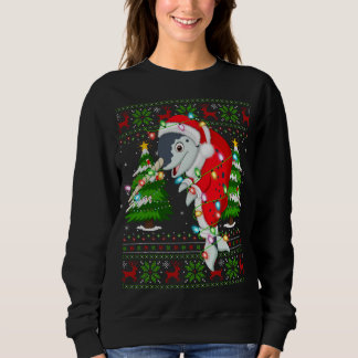 Camiseta Árvore Xmas Narwhal Correspondente Papais noeis Na