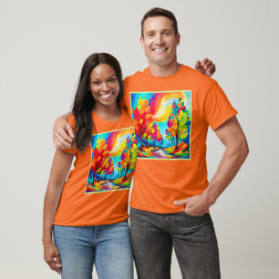 Camiseta Árvores Arco-Íris: Floresta Válida