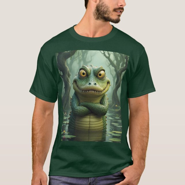 Camiseta Árvores Crocodilo Frescas e Furiosas Fantasy (Frente)