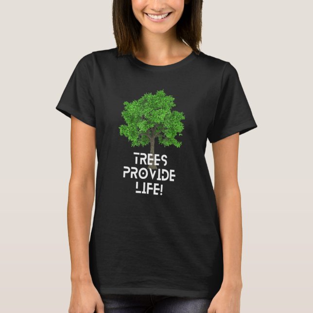 Camiseta Árvores dão vida ao Dia Internacional das Floresta (Frente)