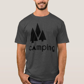 Camiseta árvores de acampamento família