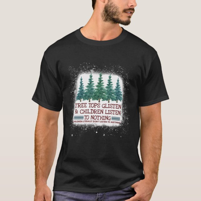 Camiseta Árvores De Árvore Escutam E As Crianças Ouvem Blis (Frente)